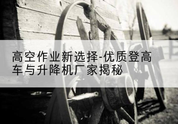 崇信登高车厂家-高空作业新选择-优质登高车与升降机厂家揭秘